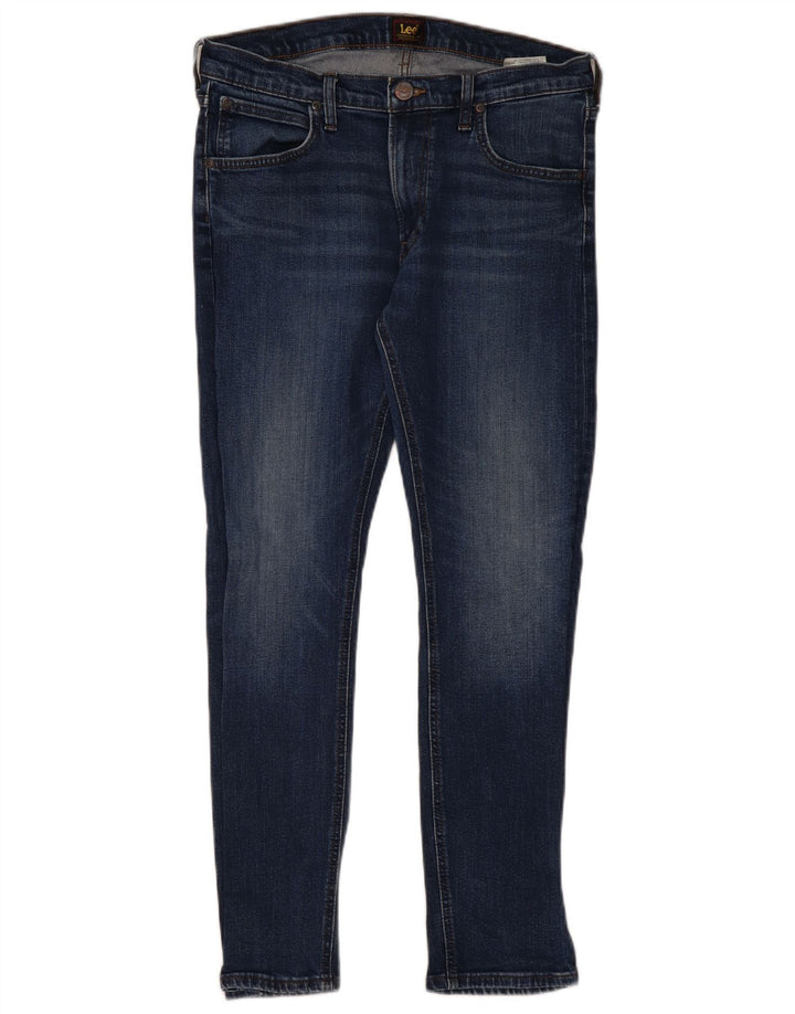 LEE Damen Luke Slim Jeans W32 L30 Blaue Baumwolle