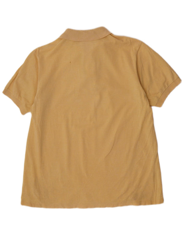 Lacoste Herren-Poloshirt, Größe 5, groß, gelbe Baumwolle