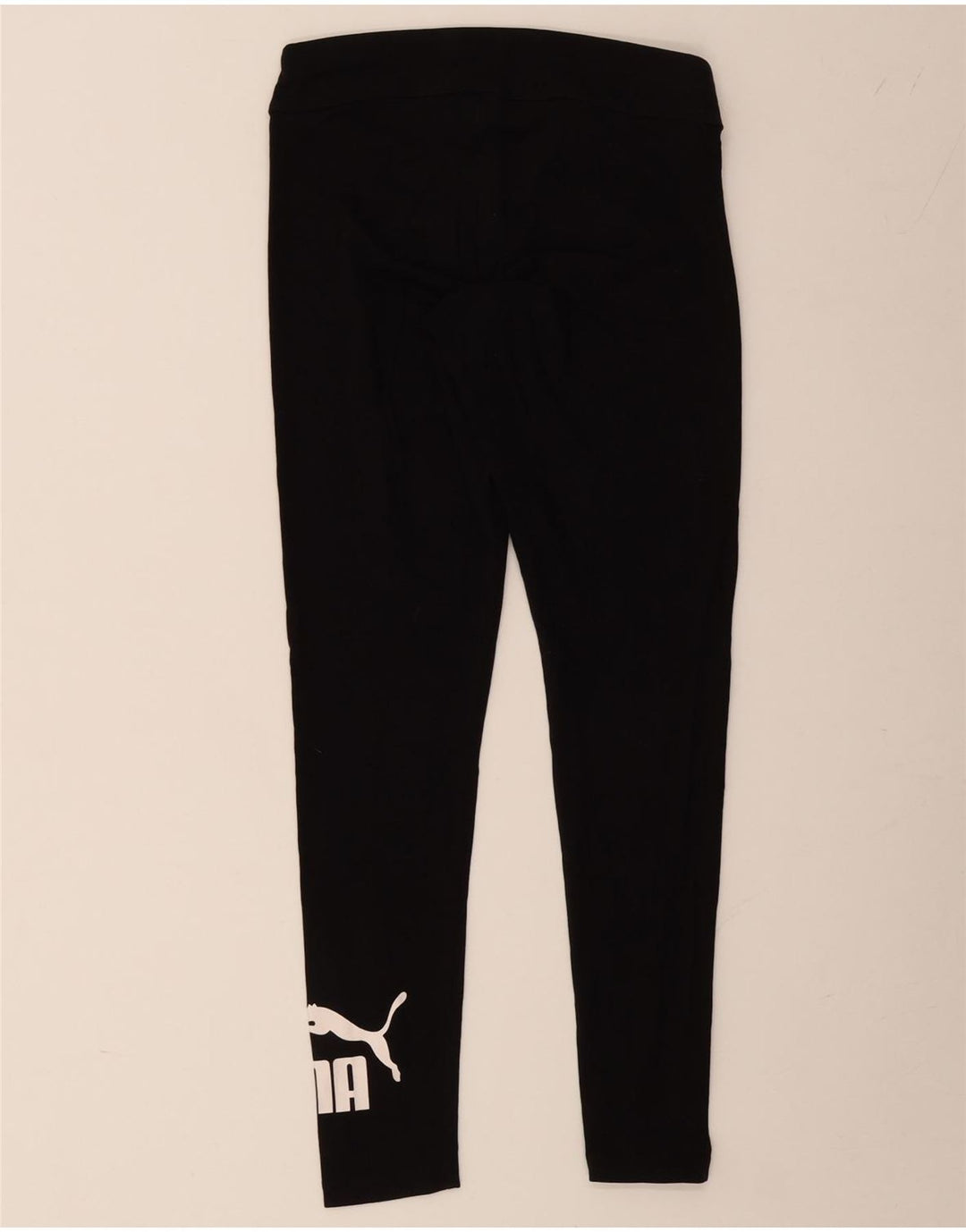 PUMA Damen Graphic Leggings UK 12 Medium Schwarz Baumwolle