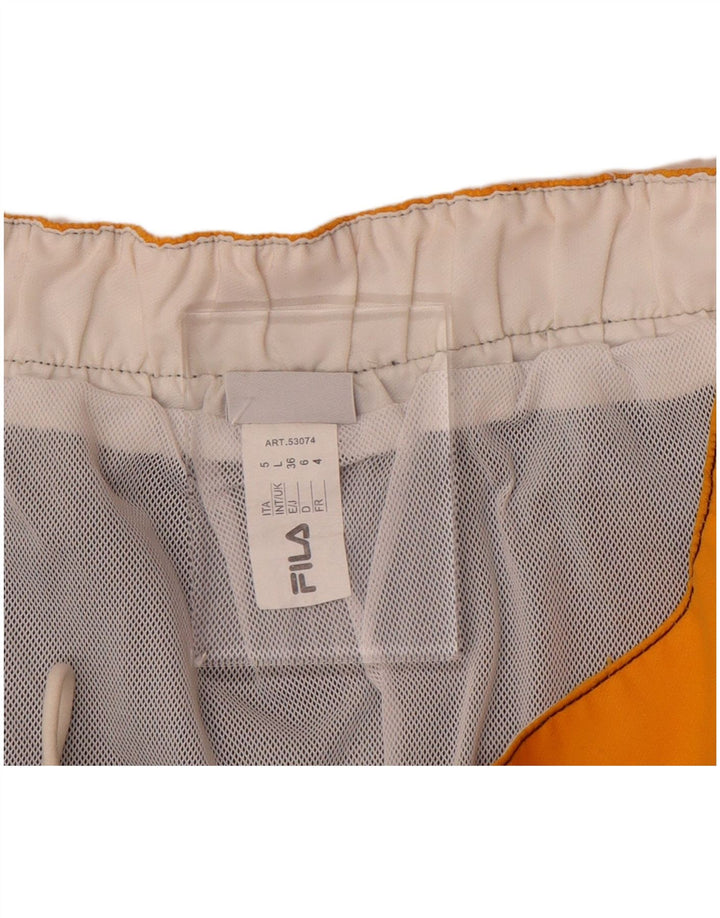 Fila Herren-Badeshorts mit Grafik, groß, graues Farbblock-Polyester