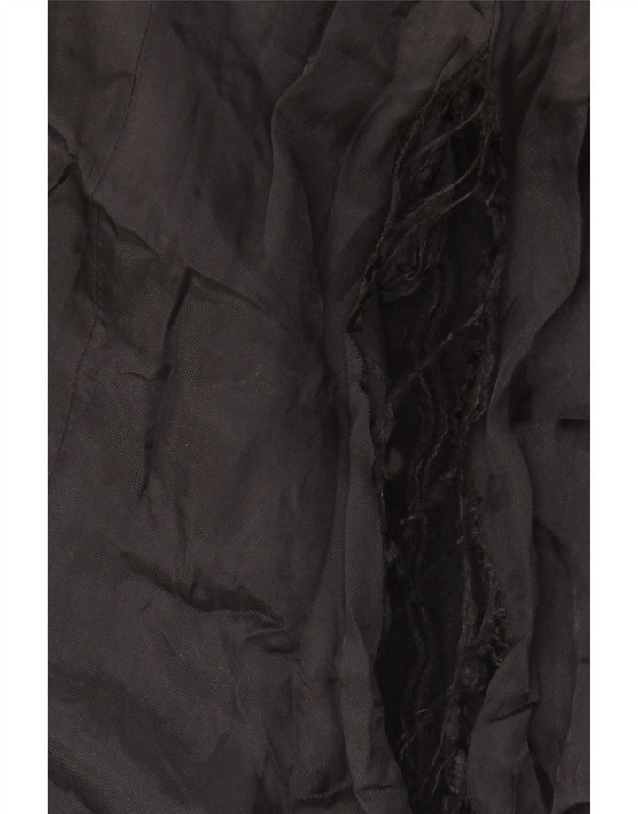 Zara Damen Mantel UK 14 Large Schwarz
