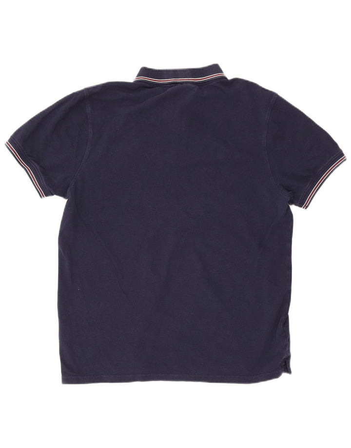 Fila Herren-Poloshirt, groß, marineblau gestreift