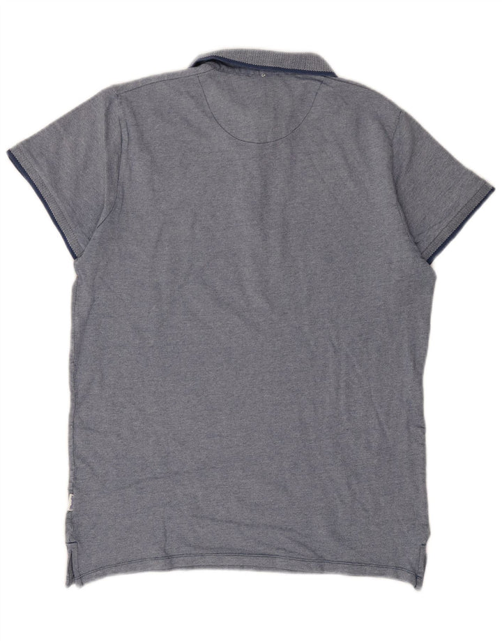 Wrangler Herren-Poloshirt mit normaler Passform, Größe L, Blau