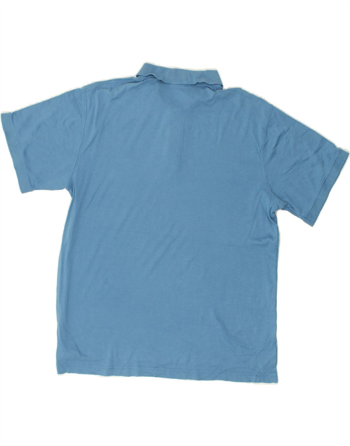 L.L.BEAN Mens Polo Shirt Medium Blue Cotton Vintage L.L.Bean and Second-Hand L.L.Bean from Messina Hembry 