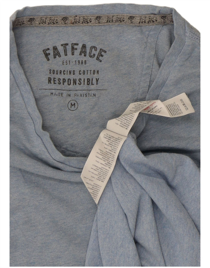 FAT FACE Mens T-Shirt Top Medium Blue Cotton