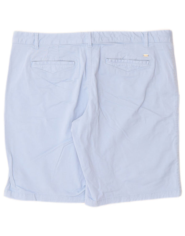 Tommy Hilfiger Damen Chino-Shorts US 12 Large W34 Blaue Baumwolle