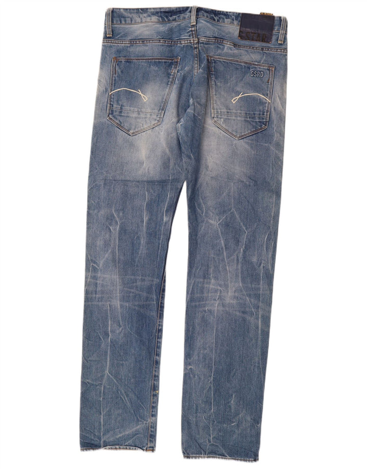 G-Star Damen Straight Jeans W34 L34 Blaue Baumwolle