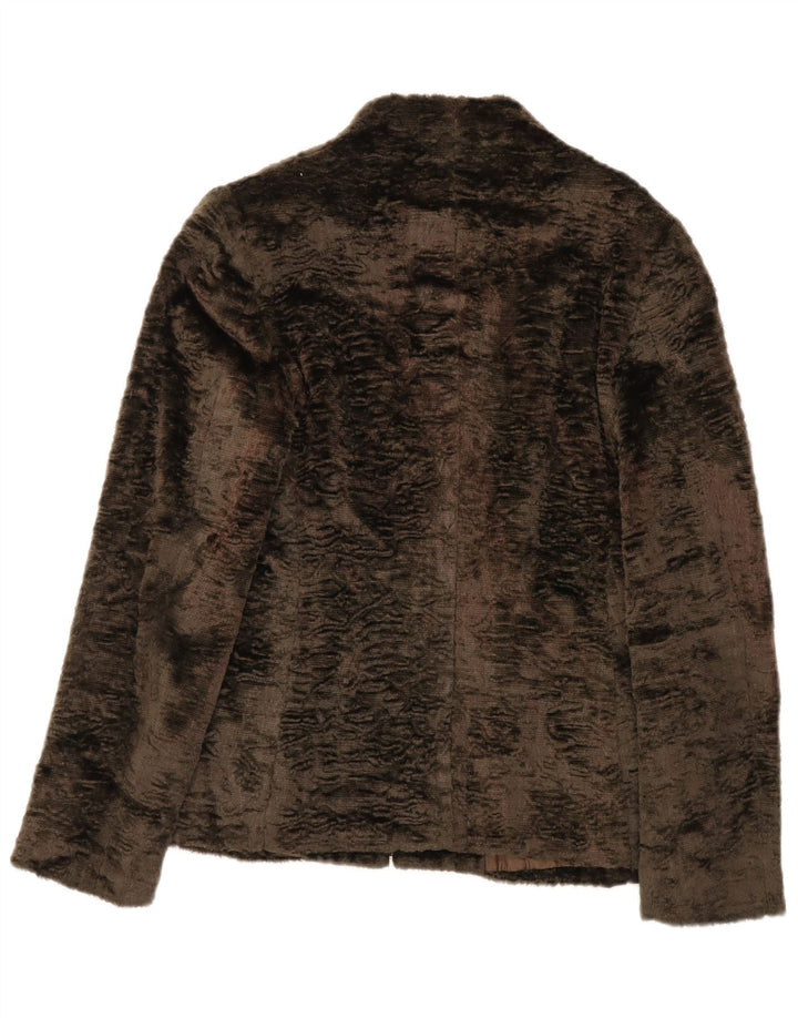 Divina Damen Bomberjacke UK 8 Small Khaki Baumwolle