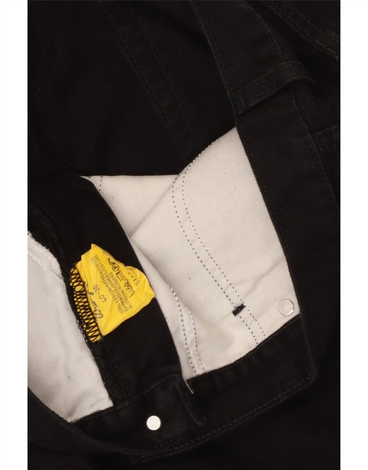 WRANGLER Herren Texas Straight Jeans W40 L30 Schwarze Baumwolle