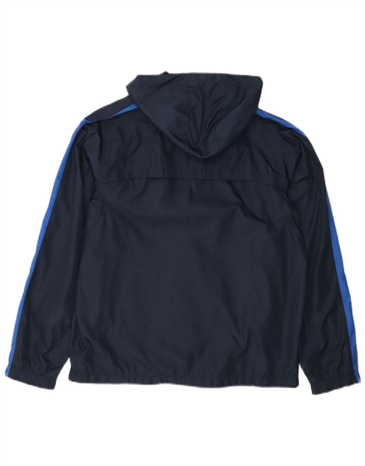 NIKE Storm-Fit Regenjacke für Mädchen, 12–13 Jahre, Größe L, Marineblau, Farbblock