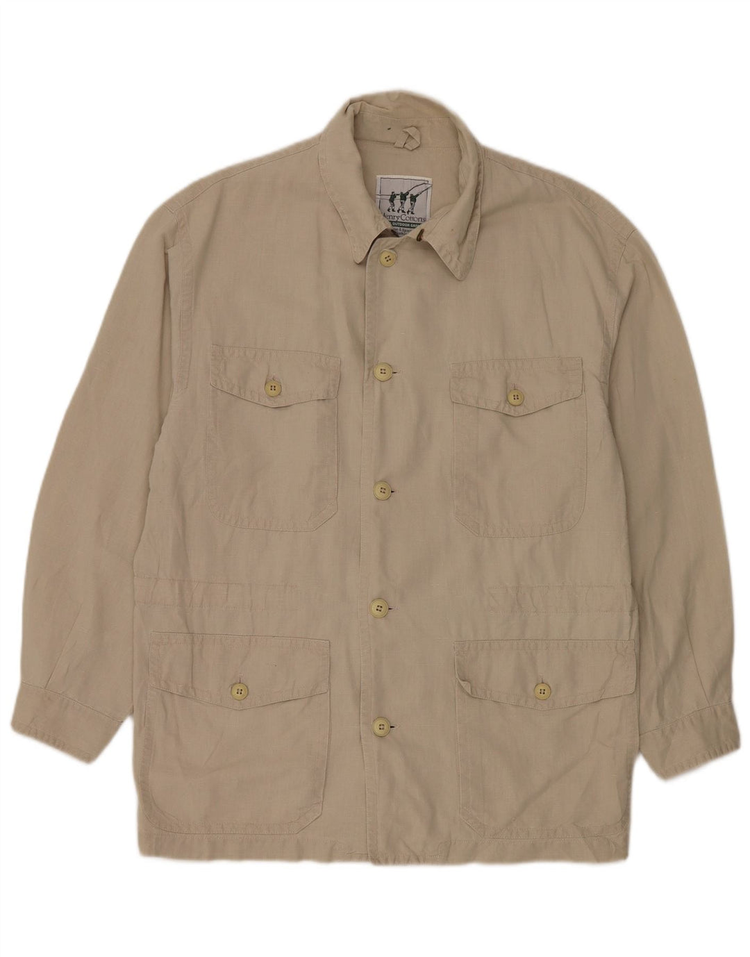 Henry Cottons Herren-Utility-Jacke UK 46 3XL Beige