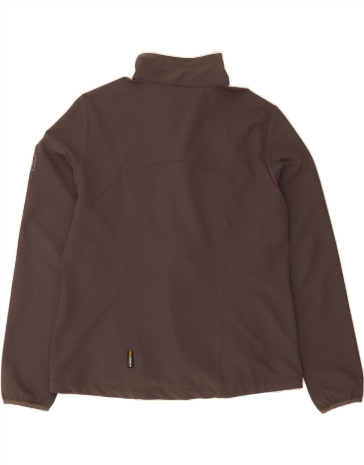 JACK WOLFSKIN Womens Tracksuit Top Jacket UK 16 Large Grey Polyester Vintage Jack Wolfskin and Second-Hand Jack Wolfskin from Messina Hembry 