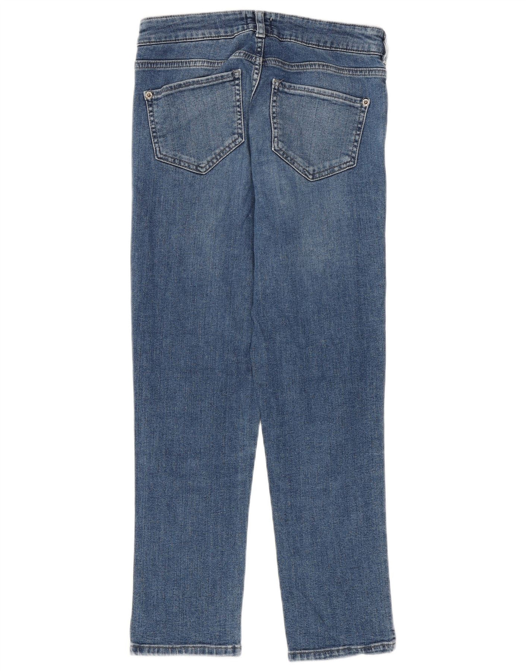 White Stuff Gerade geschnittene Jeans für Damen, EU 36, Größe S, W26, L24, Blau, Baumwolle