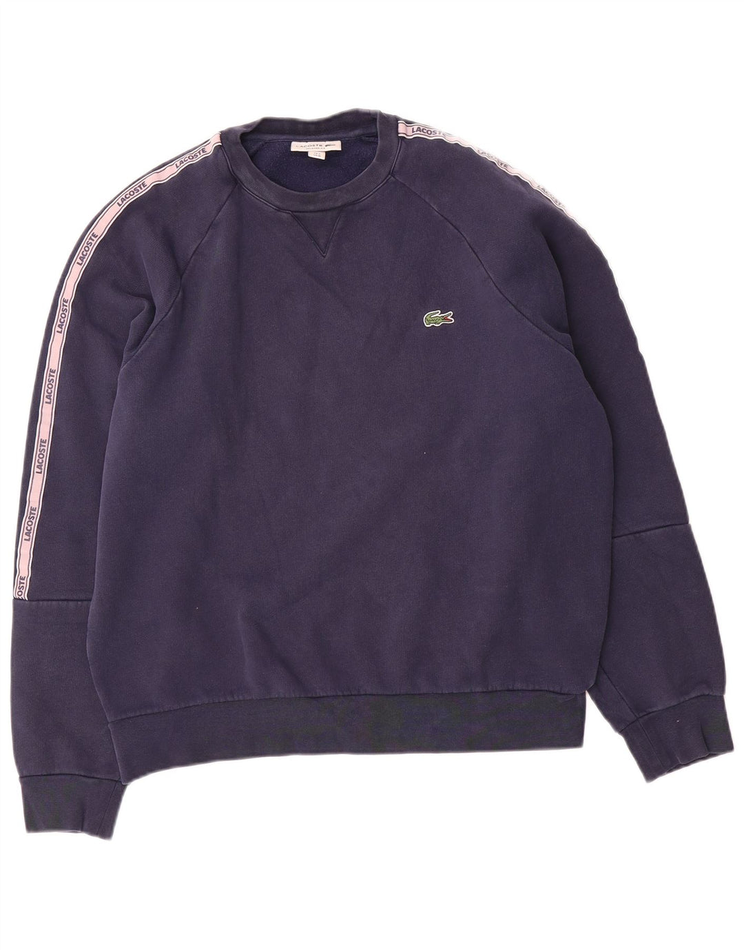 Lacoste Herren-Sweatshirt mit Grafik, Größe 4, mittelgroß, Marineblau, Farbblock