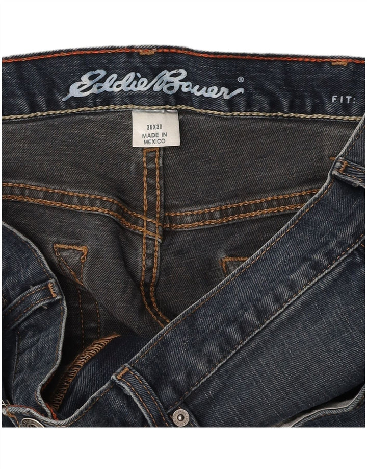 EDDIE BAUER Herren Straight Jeans W36 L30 Blau
