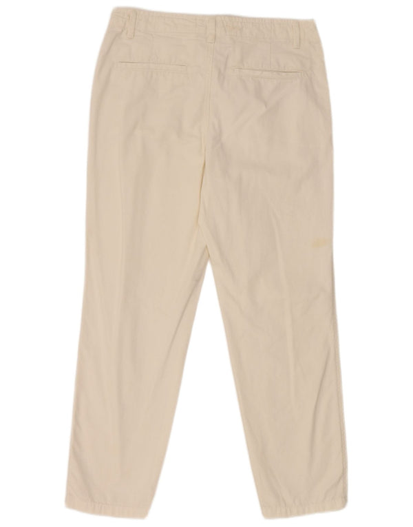 Gerade Chino-Hose für Damen von Zara, EU 38, Größe S, W28, L26, Weiß