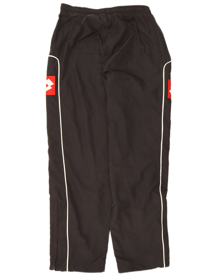 Lotto Herren-Trainingshose mit Grafik, groß, schwarzes Farbblock-Polyester