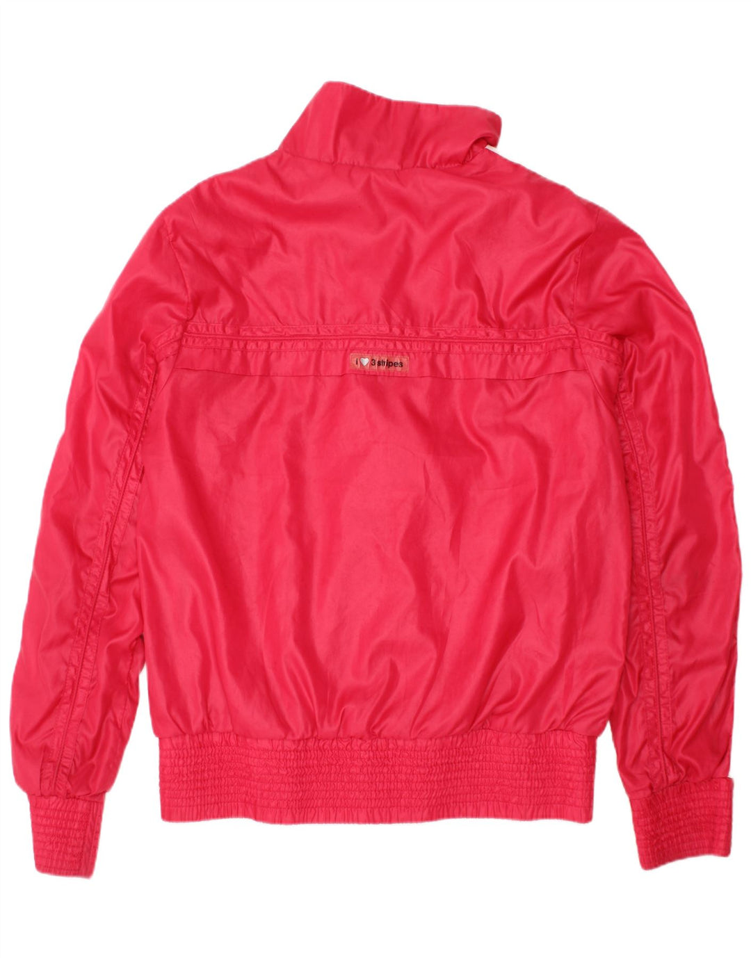 ADIDAS Mädchen-Trainingsanzug mit drei Streifen, Oberteil, Jacke, 9–10 Jahre, rosa, Polyester