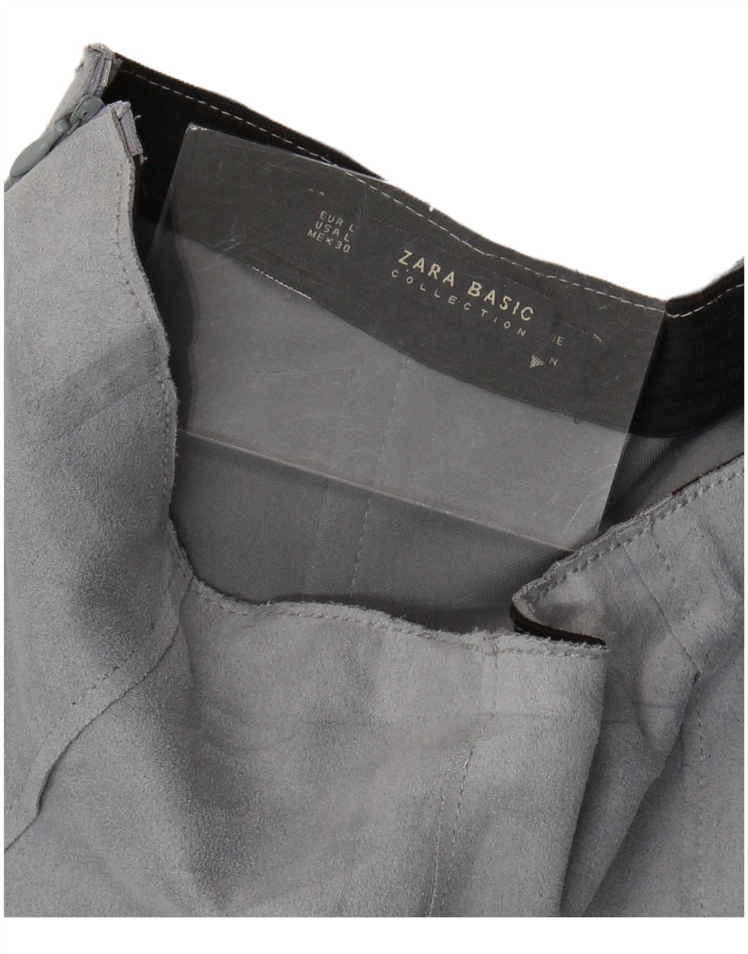 Zara Damen Wildlederrock Large W30 Blau