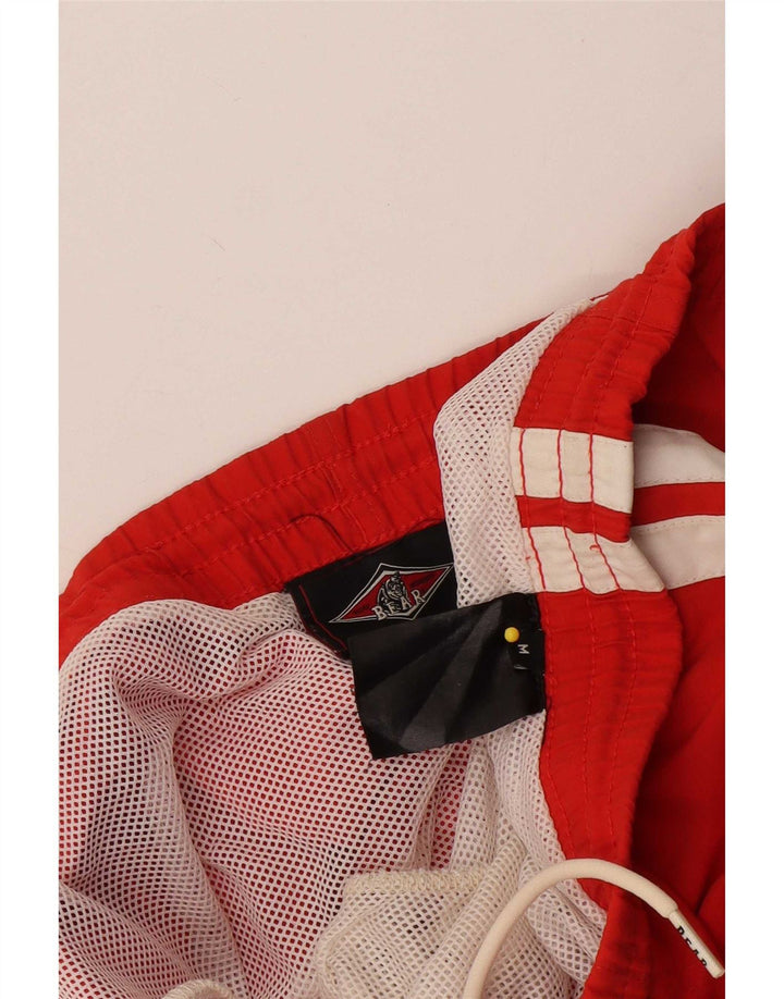 Bear Herren Badeshorts Mittelrot gestreift