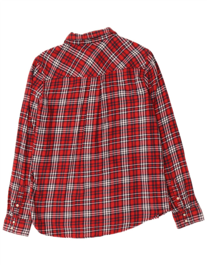 Lee Damen Flanellhemd UK 16 Large Red Check