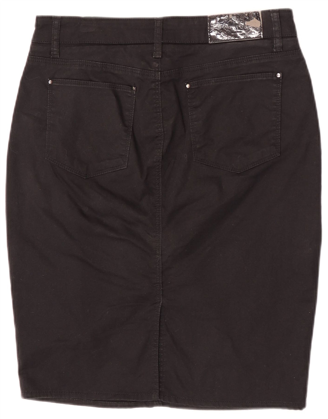 Zara Damen Bleistiftrock EU 40 Medium W30 Schwarze Baumwolle
