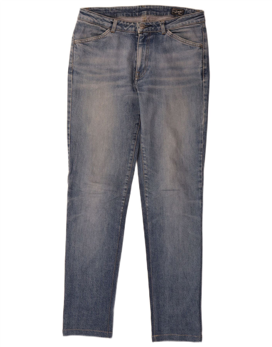Gas Damen Slim Jeans W30 L30 Blaue Baumwolle