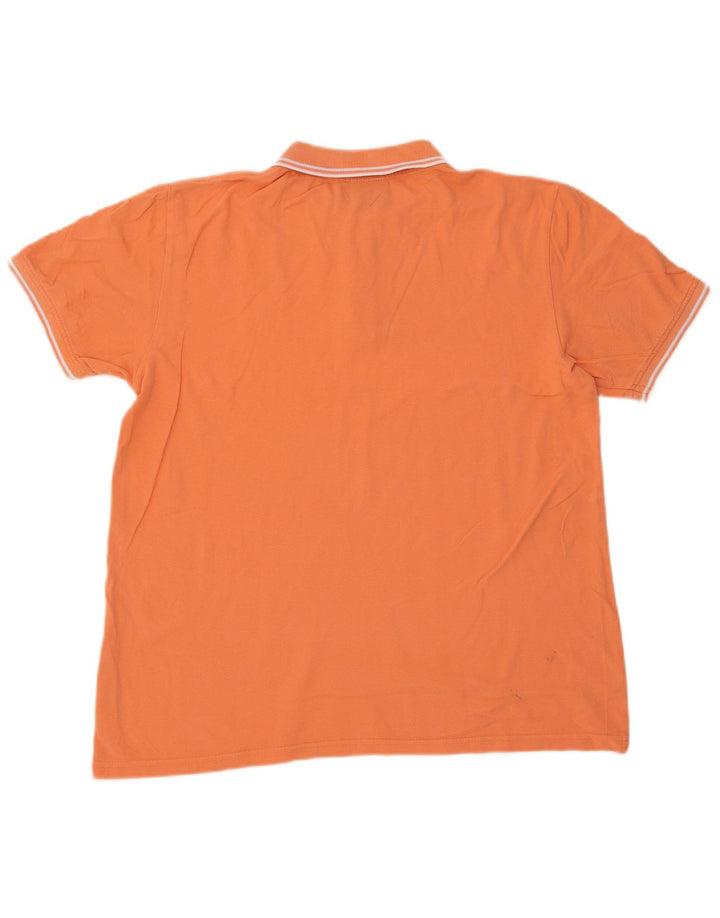 KAPPA Herren Poloshirt Große Orange Baumwolle