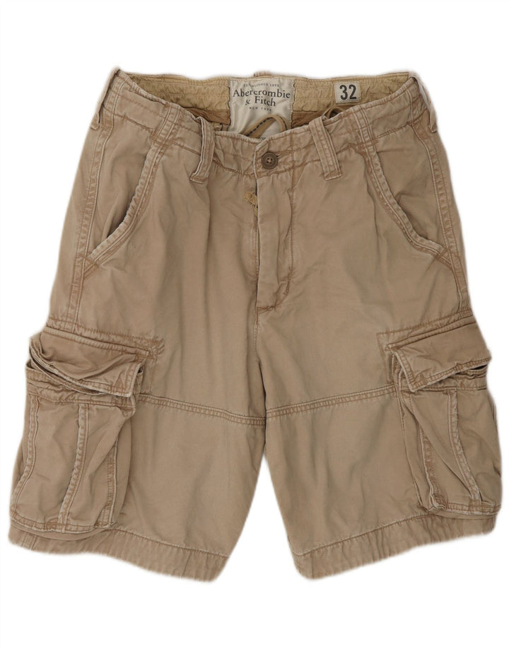 Abercrombie & Fitch Herren Cargoshorts W32 Mittelbeige Baumwolle