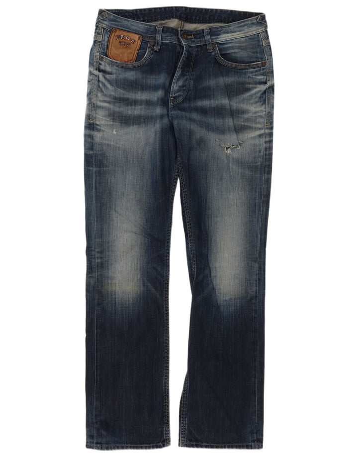 PEPE Jeans Herren Bootcut W34 L34 Blaue Baumwolle