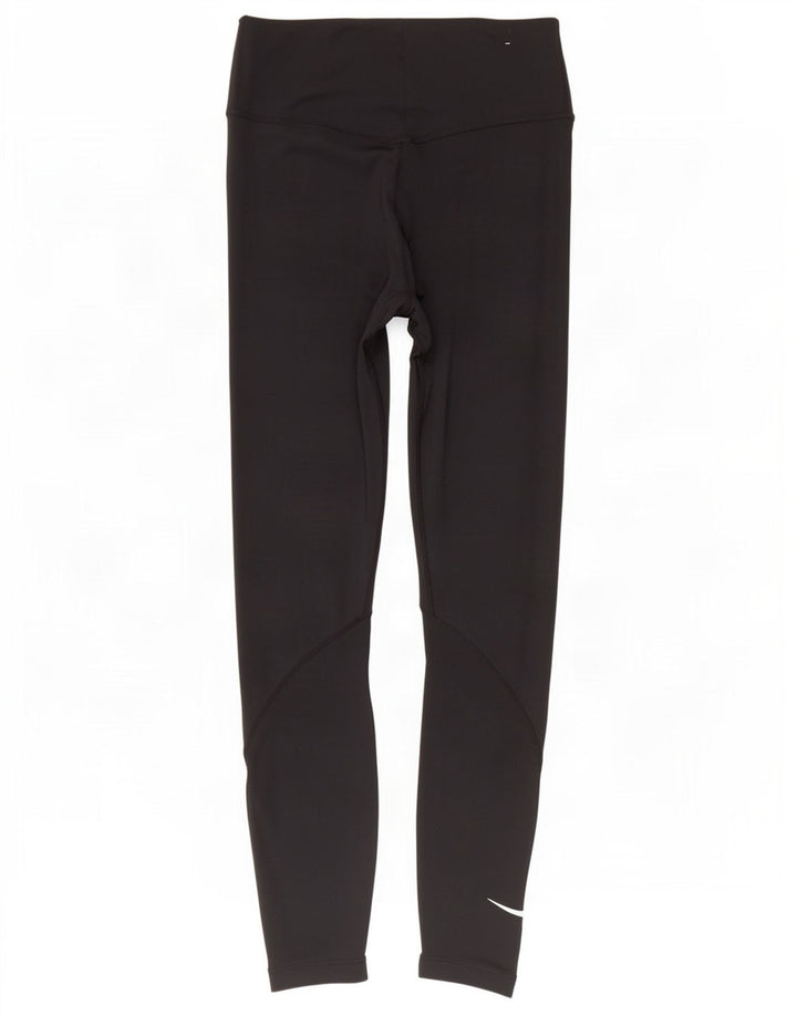 Nike Damen Dri Fit Leggings UK 8 Small Schwarz Polyester