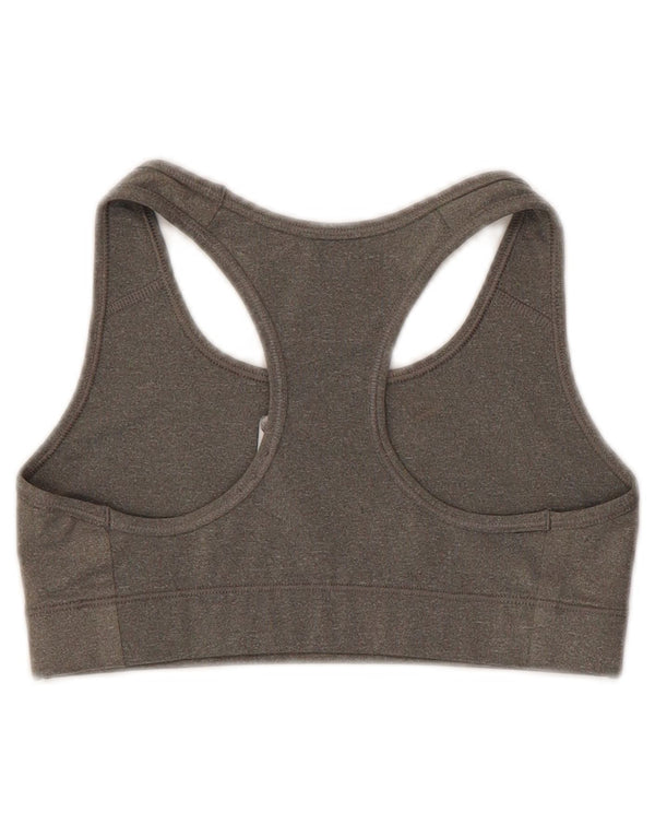 Nike Damen Dri Fit Sport-BH-Oberteil XS Graues Polyester