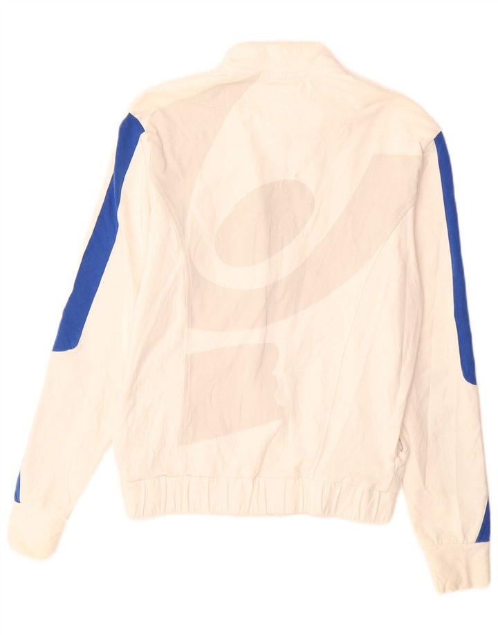 Freddy Damen-Trainingsanzug-Top-Jacke, IT 46, groß, weiße Colourblock-Baumwolle