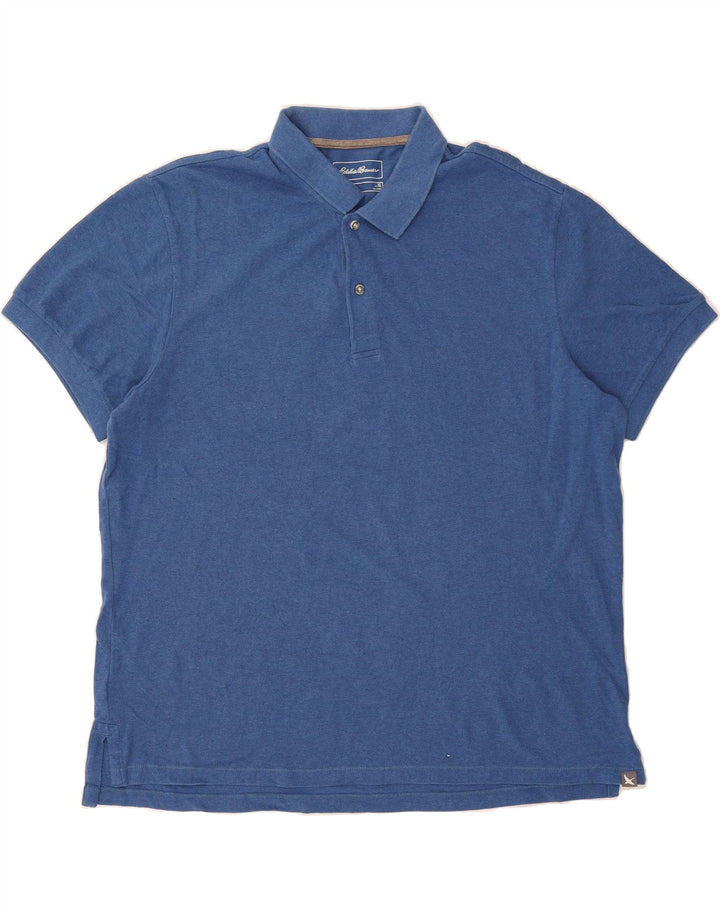 EDDIE BAUER Mens Polo Shirt XL Blue Cotton Vintage Eddie Bauer and Second-Hand Eddie Bauer from Messina Hembry 