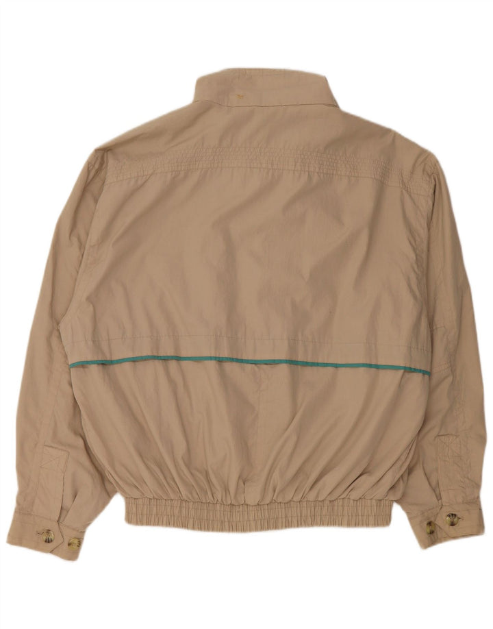 Vintage Herren Bomberjacke IT 52 XL Beige Polyester