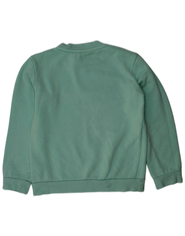 Adidas Jungen Sweatshirt Pullover 7-8 Jahre grüne Baumwolle