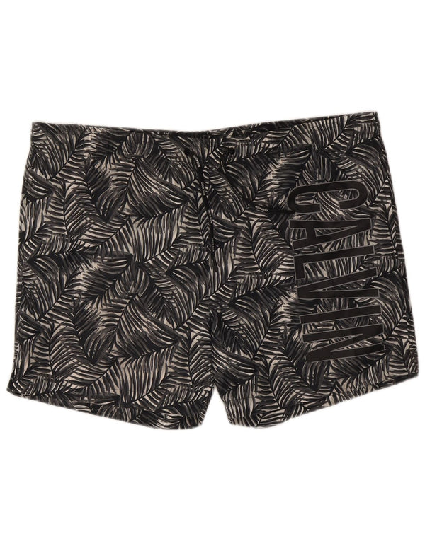 Calvin Klein Herren Badeshorts mit Grafik, XL, Schwarz, Blumenmuster