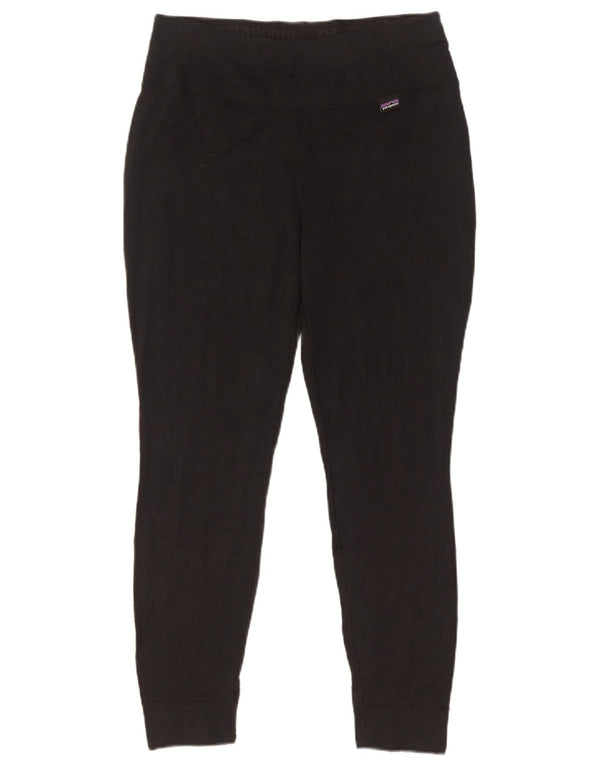 Patagonia Damen Leggings UK 12 Medium Schwarz Polyester