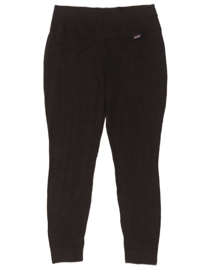 Patagonia Damen Leggings UK 12 Medium Schwarz Polyester