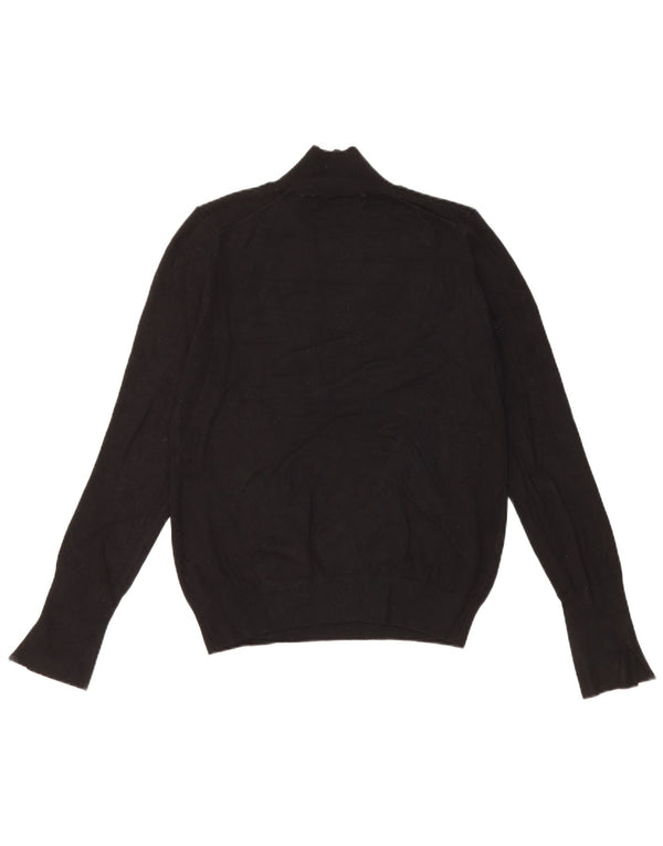 Zara Damen-Pullover mit Rollkragen, Gr. 14, Schwarz, Viskose