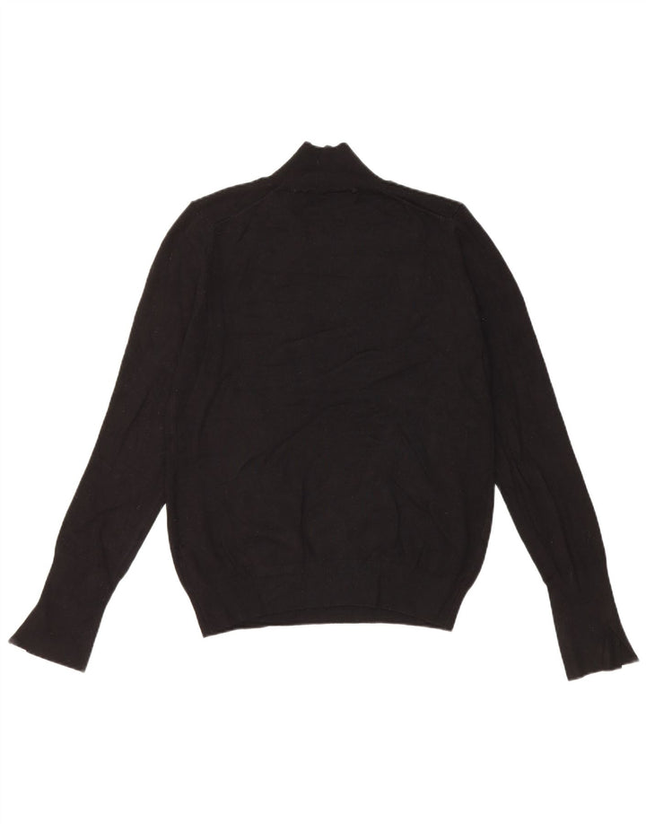 Zara Damen-Pullover mit Rollkragen, Gr. 14, Schwarz, Viskose