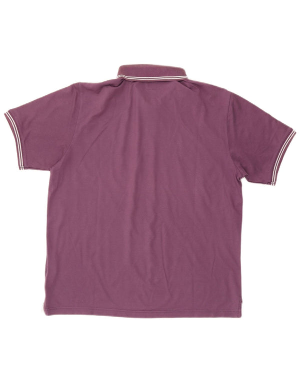Champion Herren Easy Fit Poloshirt XL Lila Baumwolle