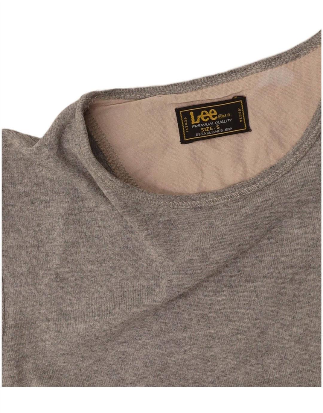 LEE Damen Crop T-Shirt Top UK 10 Small Grau