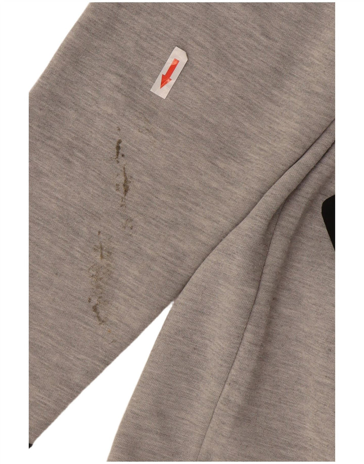Jack & Jones Herren-Kapuzenpullover mit Reißverschluss, mittelgraues Polyester