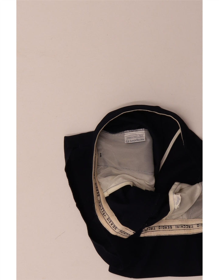 SERGIO TACCHINI Herren Chino Shorts IT 52 XL W34 Marineblau Polyester