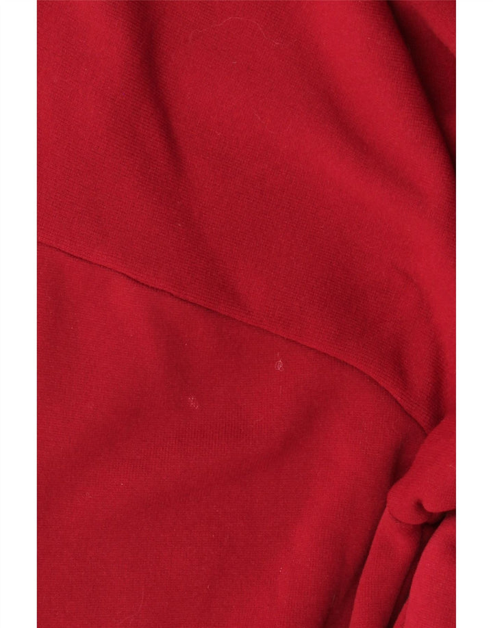 GRASSHOPPERS Mens Tracksuit Top Jacket Large Maroon Synthetic