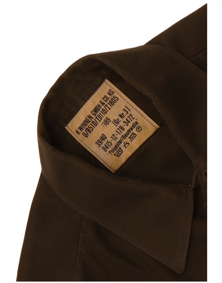 Vintage Herrenhemd Größe 39/40 Medium Khaki Polyester