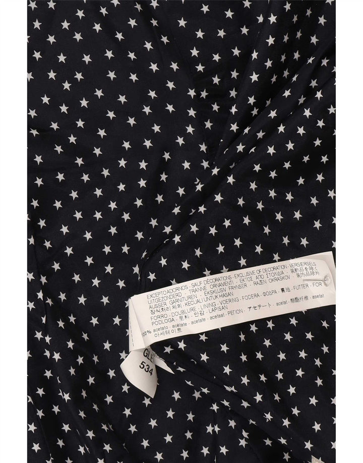 Zara Damen 1-Knopf-Blazerjacke UK 12 Mittelgraues Fischgrätenmuster