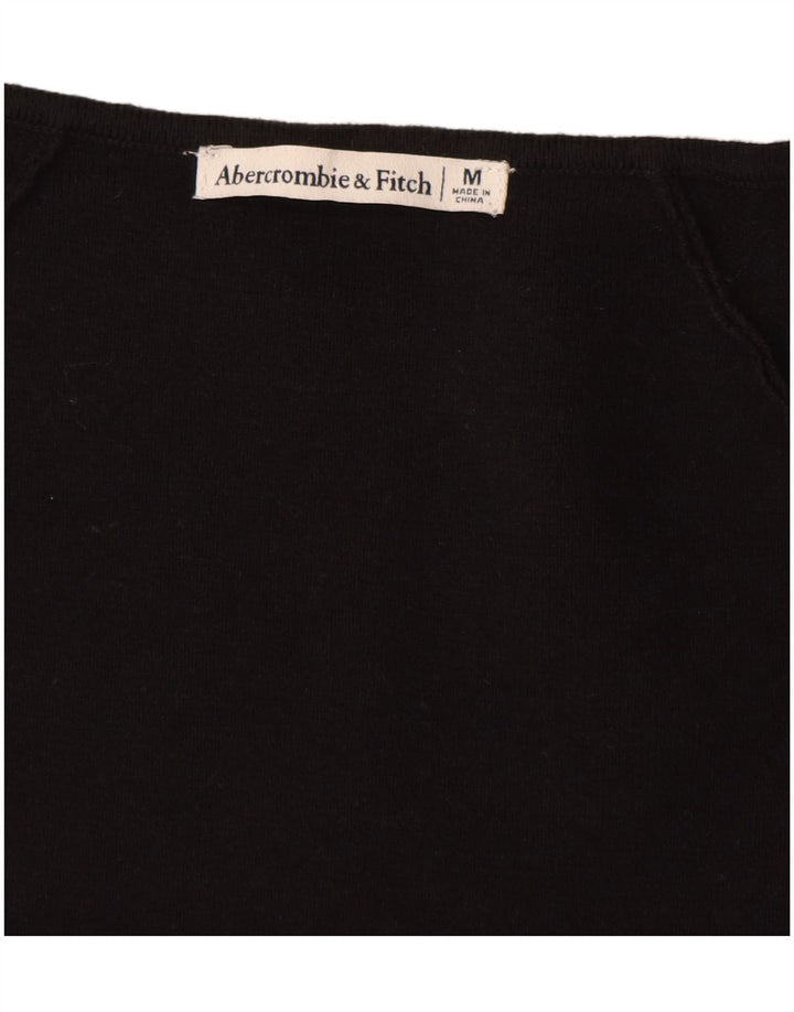 Abercrombie & Fitch Damen Langarm-Body UK 12 Medium Schwarz