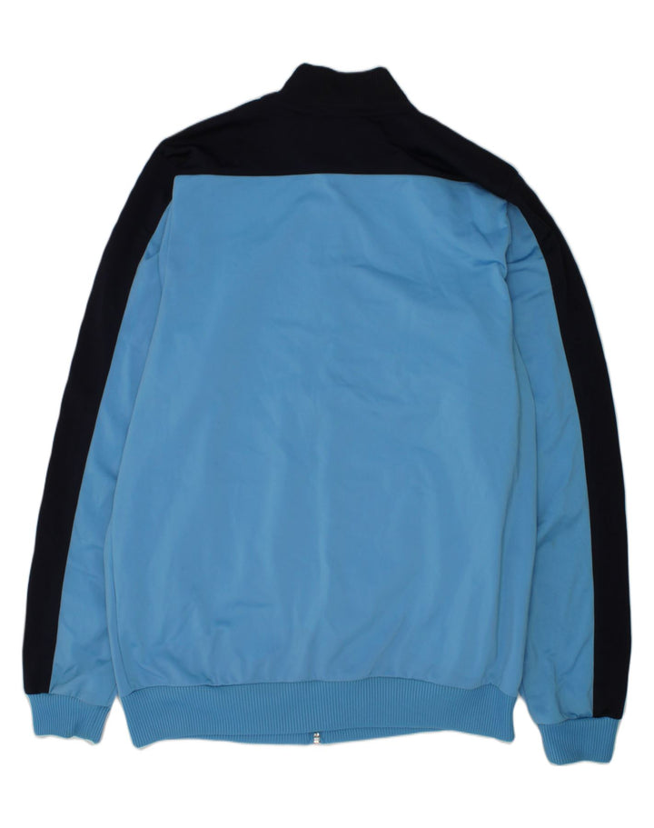 PUMA Boys Tracksuit Top Jacket 15-16 Years Blue Colourblock Polyester | Vintage Puma | Thrift | Second-Hand Puma | Used Clothing | Messina Hembry 